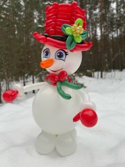 снеговик-из-шаров-безмен-екатерина