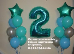 шары-на-день-рождения-шары-мята-шары-брянск-безмен-екатерина-цифры-из-шаров-фольга